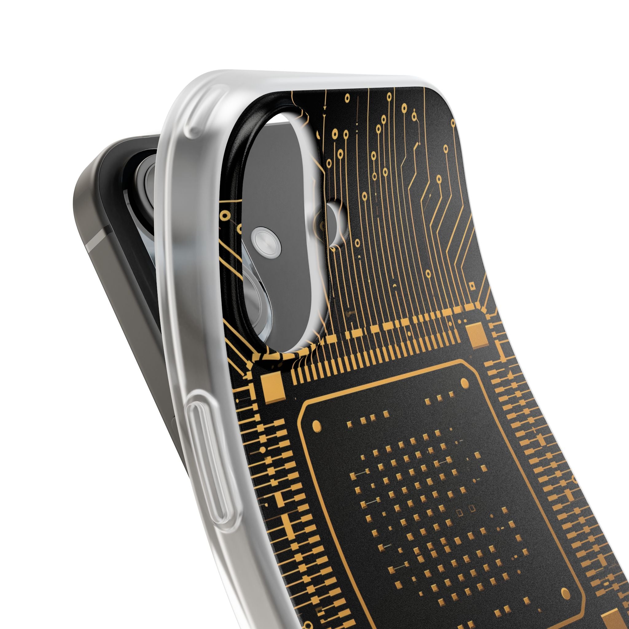 Gold Lite Phone Case for iPhone - Cyber Gold Processor