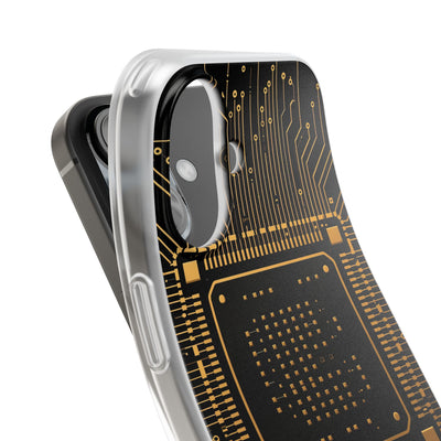 Gold Lite Phone Case for iPhone - Cyber Gold Processor