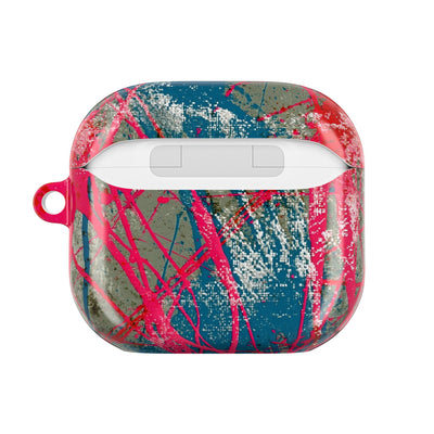 Neon Static Drip · Hard Case for AirPods & AirPods Pro · Pink