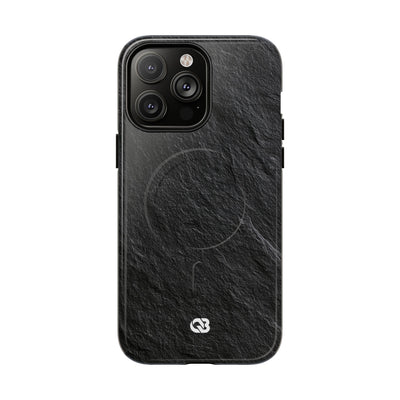 Black Tough 2.0 Magsafe Phone Case for iPhone - Raw Obsidian Slate