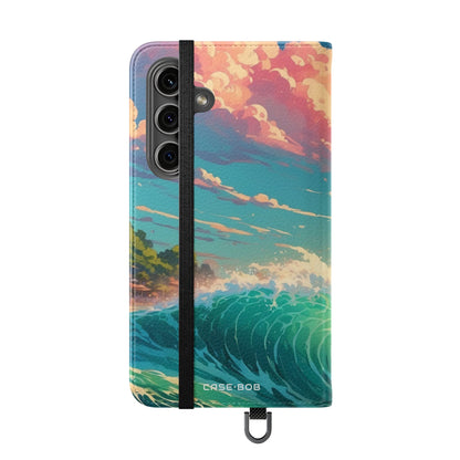 Sunset Wave - Samsung S24 Case - Wallet