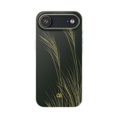 Green Lite Phone Case for iPhone - Midnight Gilded Grass