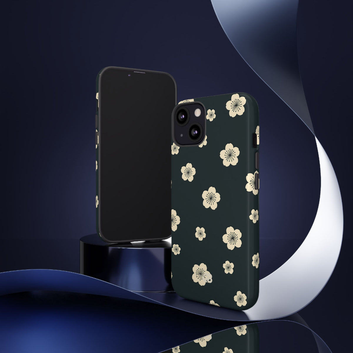 Midnight Sakura Bloom · Tough Phone Case for iPhone · Black