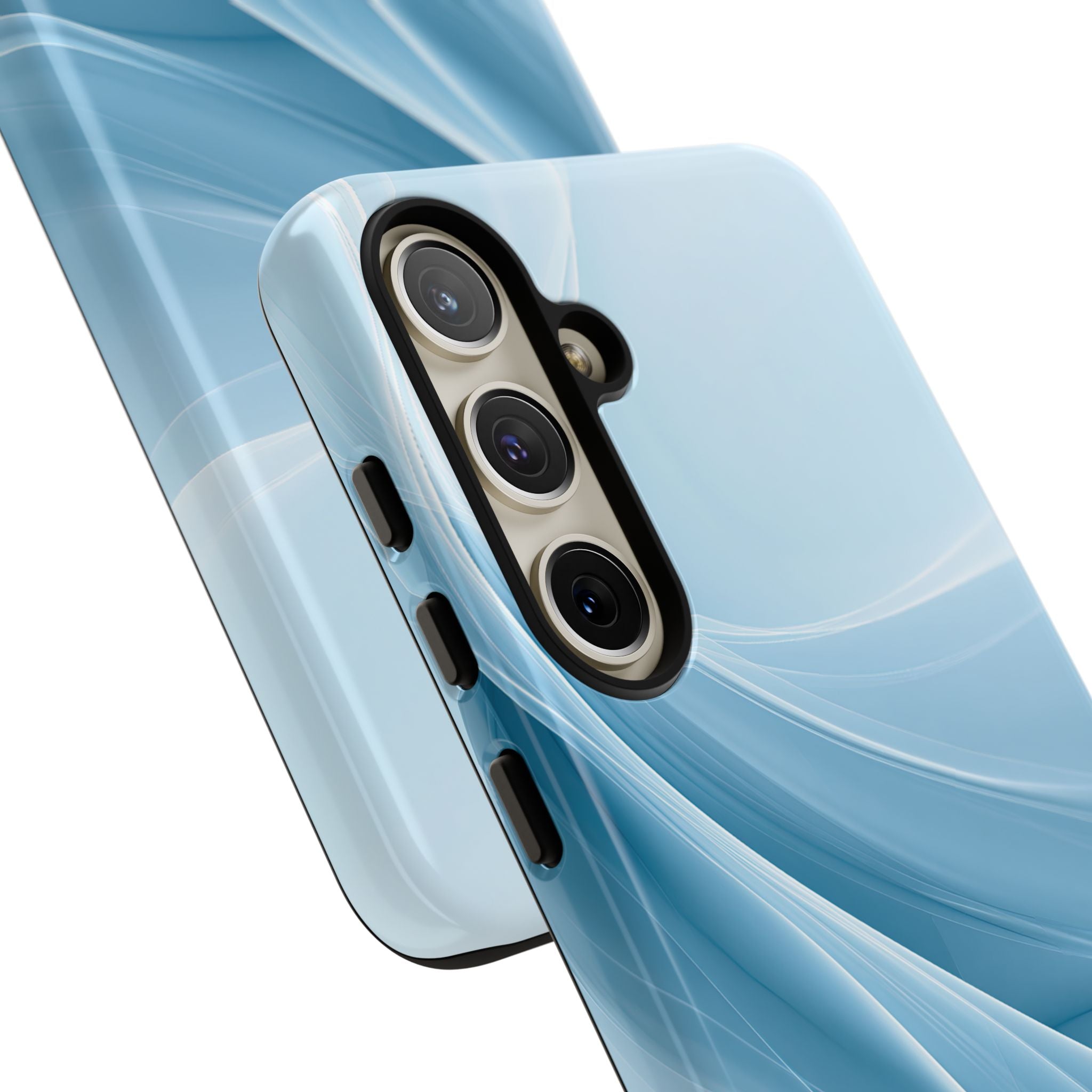 Blue Tough Phone Case for Samsung - Arctic Silk Drift