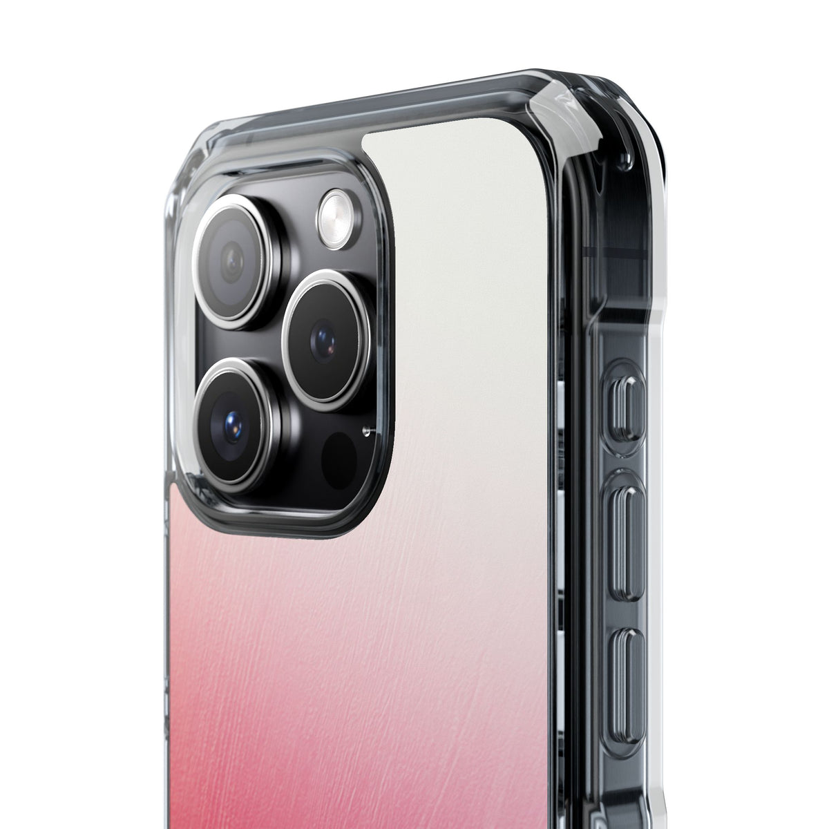 Rose Haze · Clear Impact Magnetic Phone Case for iPhone · Pink