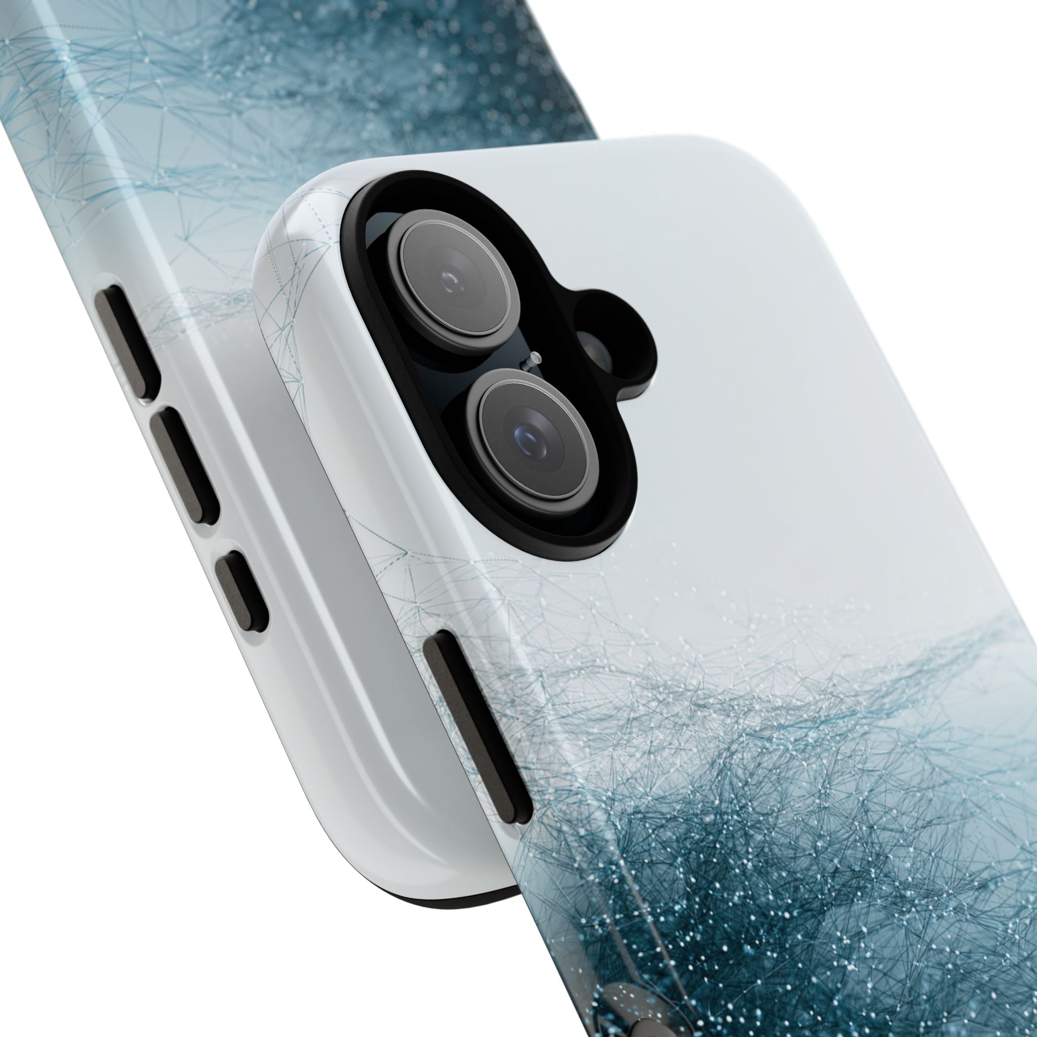 Teal Tough Phone Case for iPhone - Arctic Pulse Mesh
