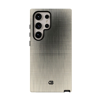 Beige Tough Phone Case for Samsung - Carbon Screen Grid