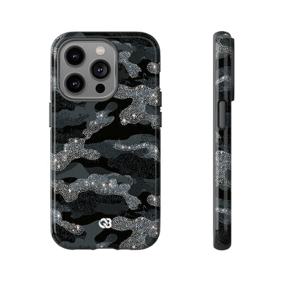 Glitter Shadow Camo · Tough Phone Case for iPhone · Black