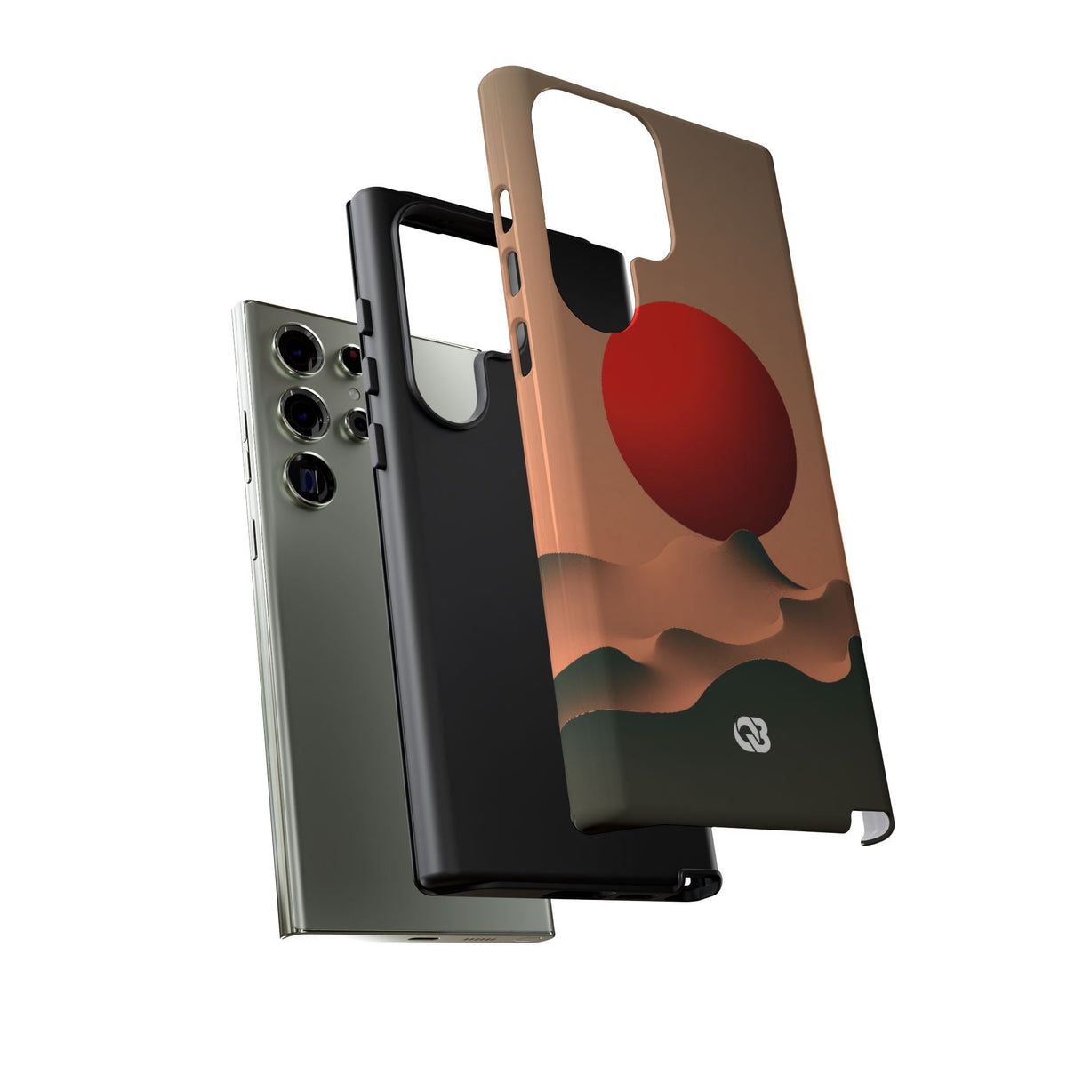 Crimson Sol Ridge · Tough Phone Case for Samsung · Red