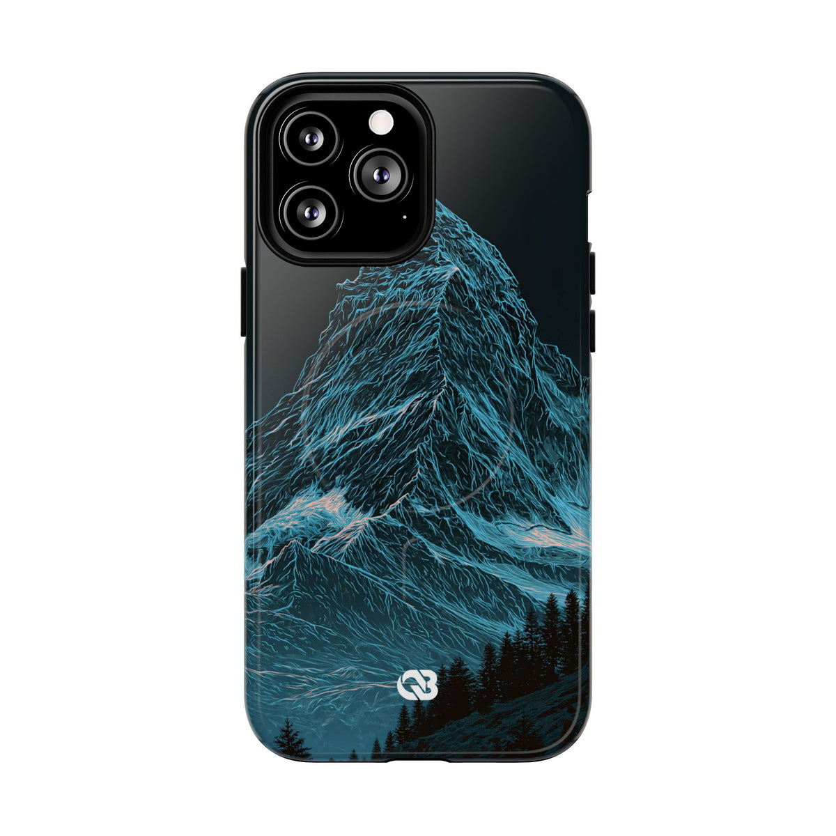 Glacial Alpine Peak · Tough 2.0 Magnetic Phone Case for iPhone · Blue