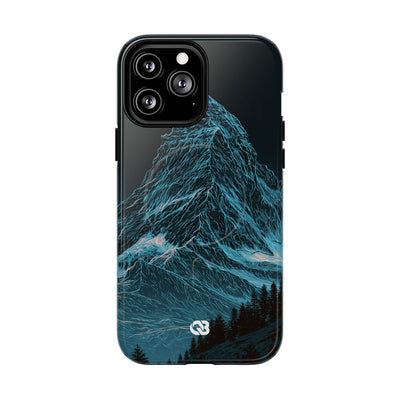 Glacial Alpine Peak · Tough 2.0 Magnetic Phone Case for iPhone · Blue