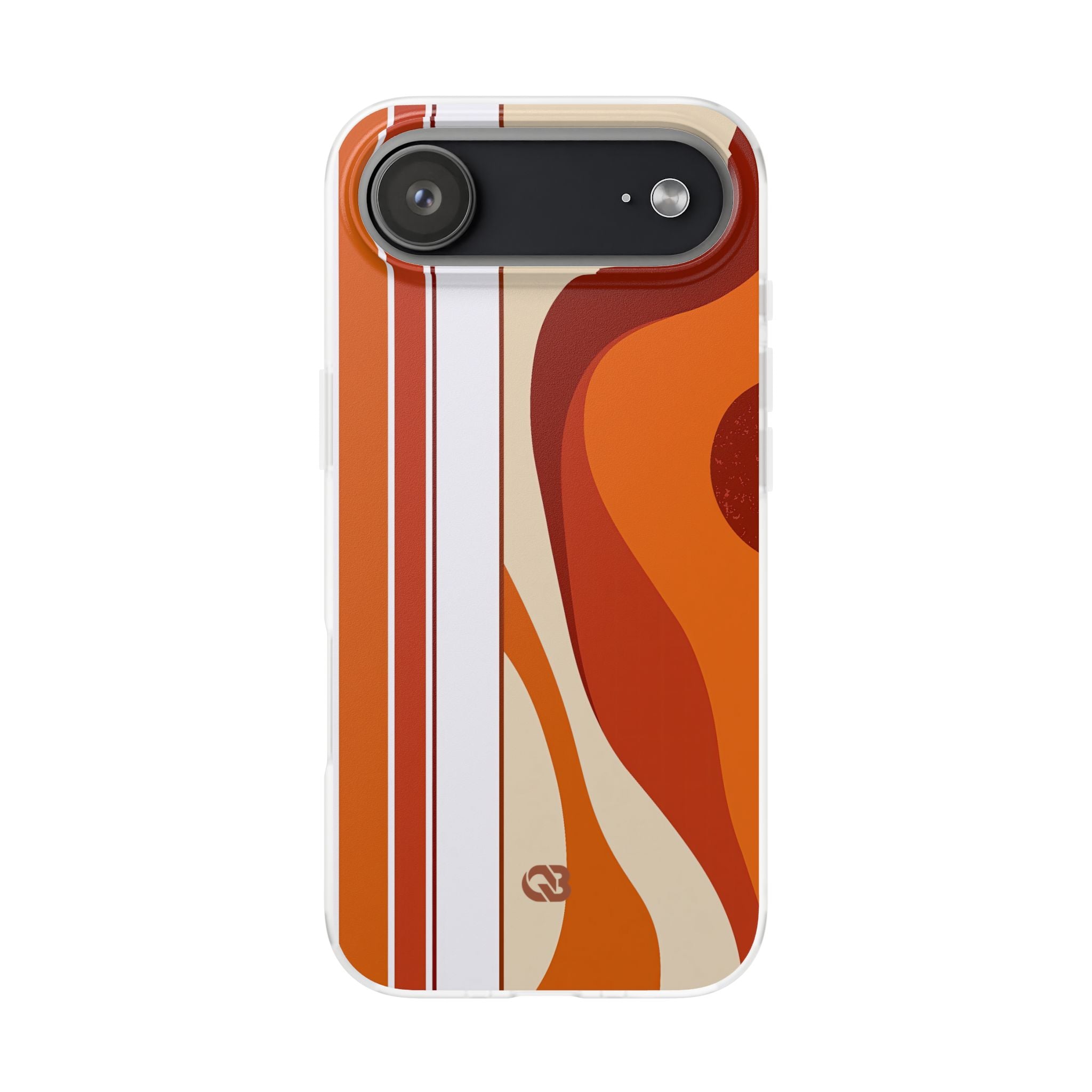 Orange Lite Phone Case for iPhone - Terracotta Metro Line