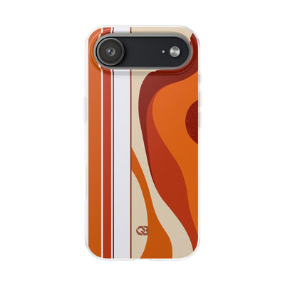 Orange Lite Phone Case for iPhone - Terracotta Metro Line