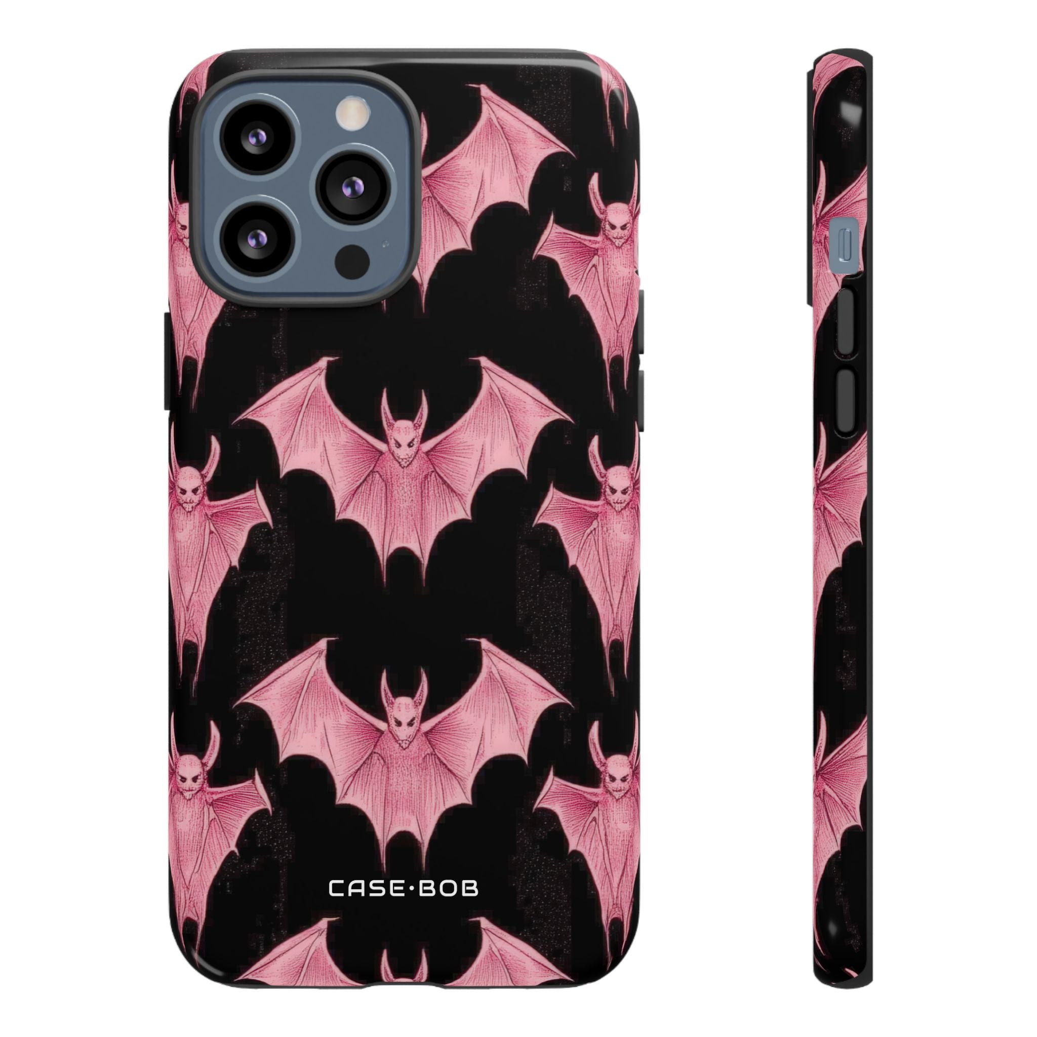 Pink Batwave iPhone 13 Pro Max Case - Tough