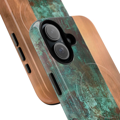 Oxidized Copper Patina · Tough 2.0 Magnetic Phone Case for iPhone · Green