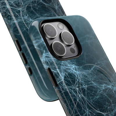 Teal Tough 2.0 Magsafe Phone Case for iPhone - Arctic Neural Mesh