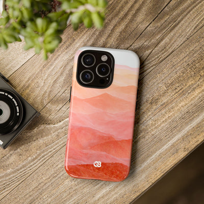 Alpenglow Ridge Vista · Tough Phone Case for iPhone · Orange