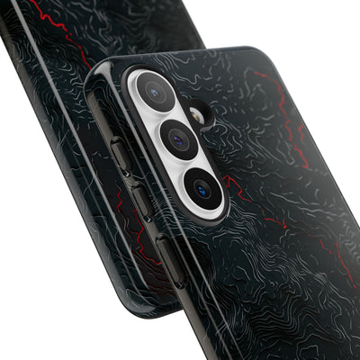 Crimson Rift · Tough Phone Case for Samsung · Black