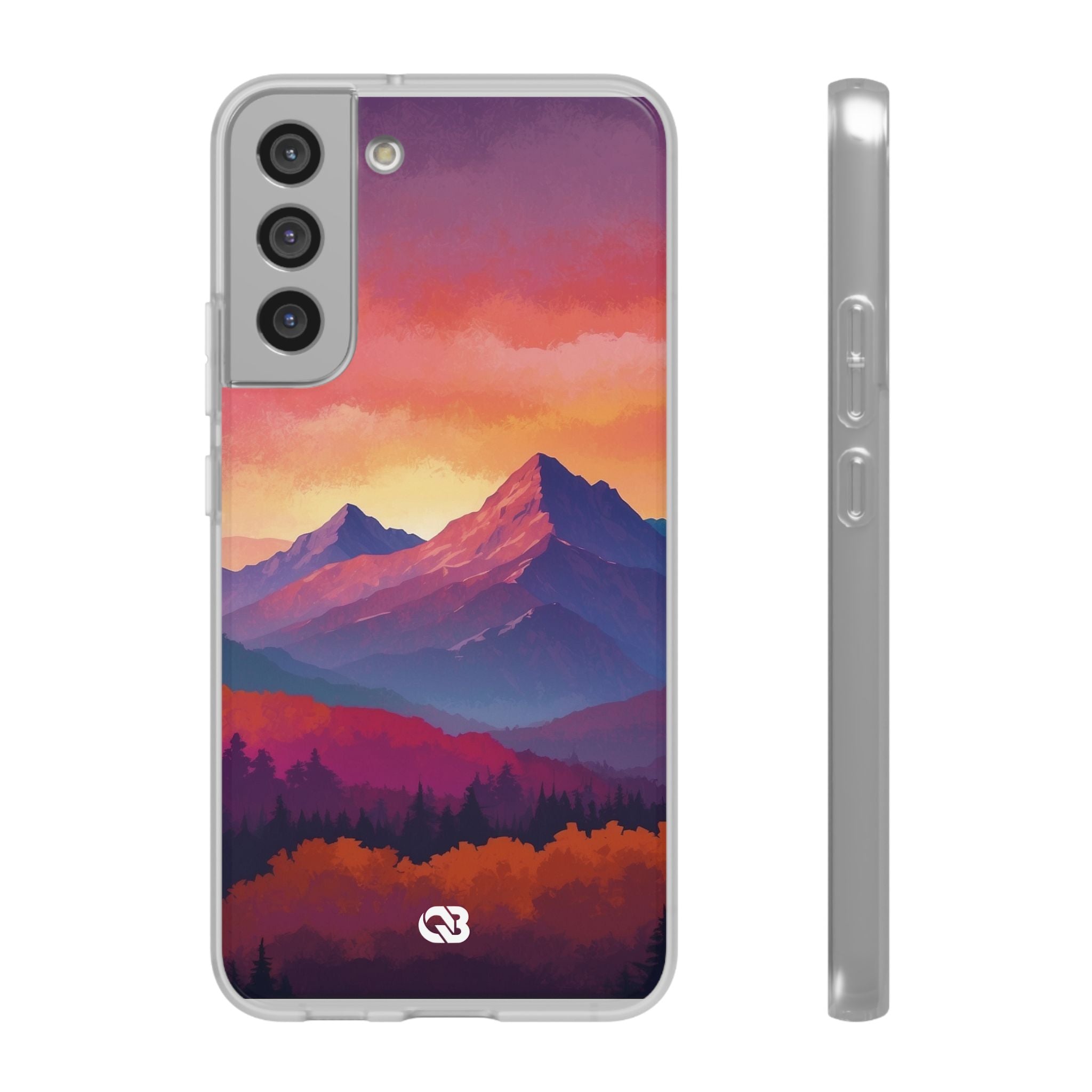 Crimson Mountain Dusk · Soft Handyhülle für Samsung