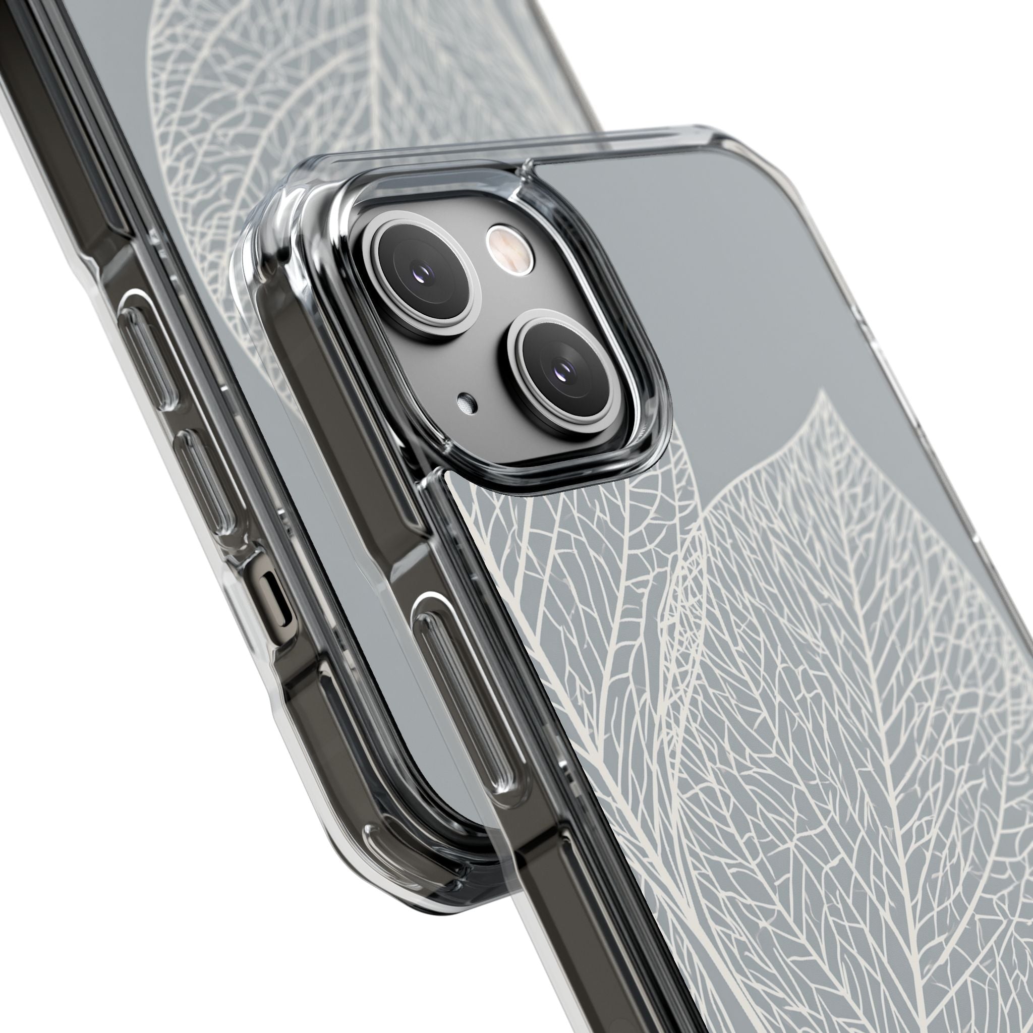Grey Impact MagSafe Phone Case for iPhone - Frosted Ash Veins