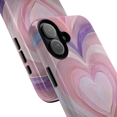 Lavender Pulse Hearts · Tough+ Magsafe