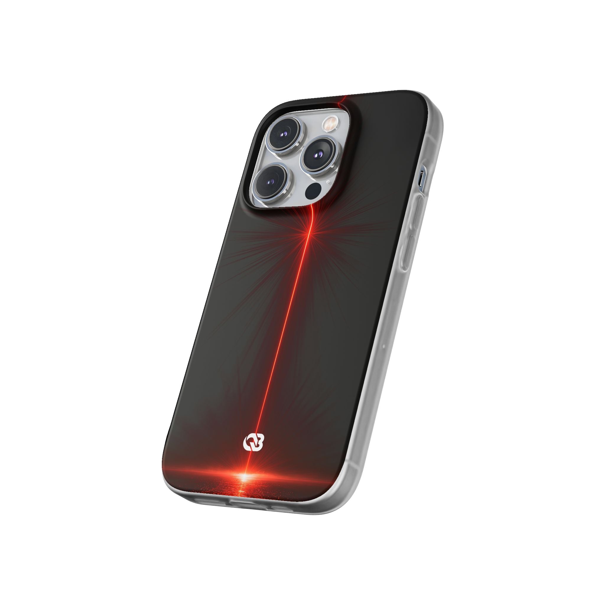 Red Lite Phone Case for iPhone - Crimson Flare Vector