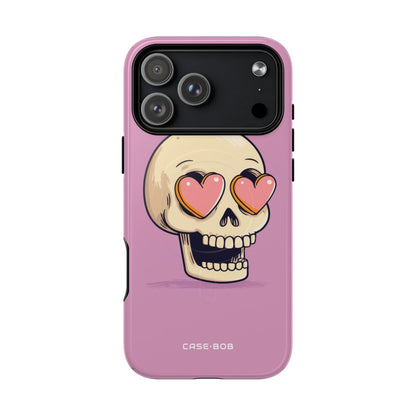 Heart Eyed Skull iPhone 17 Pro Max Case - Tough+ - CASE•BOB