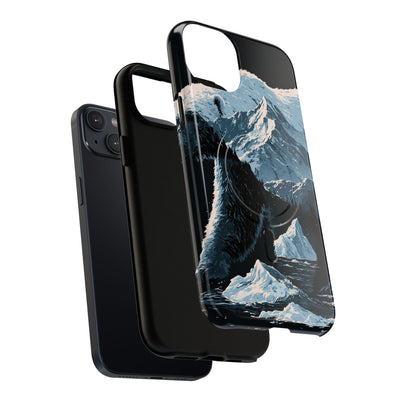 Nordic Arctic Bear · Tough 2.0 Magnetic Phone Case for iPhone · Black