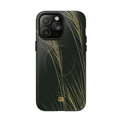 Green Tough 2.0 Magsafe Phone Case for iPhone - Midnight Gilded Grass