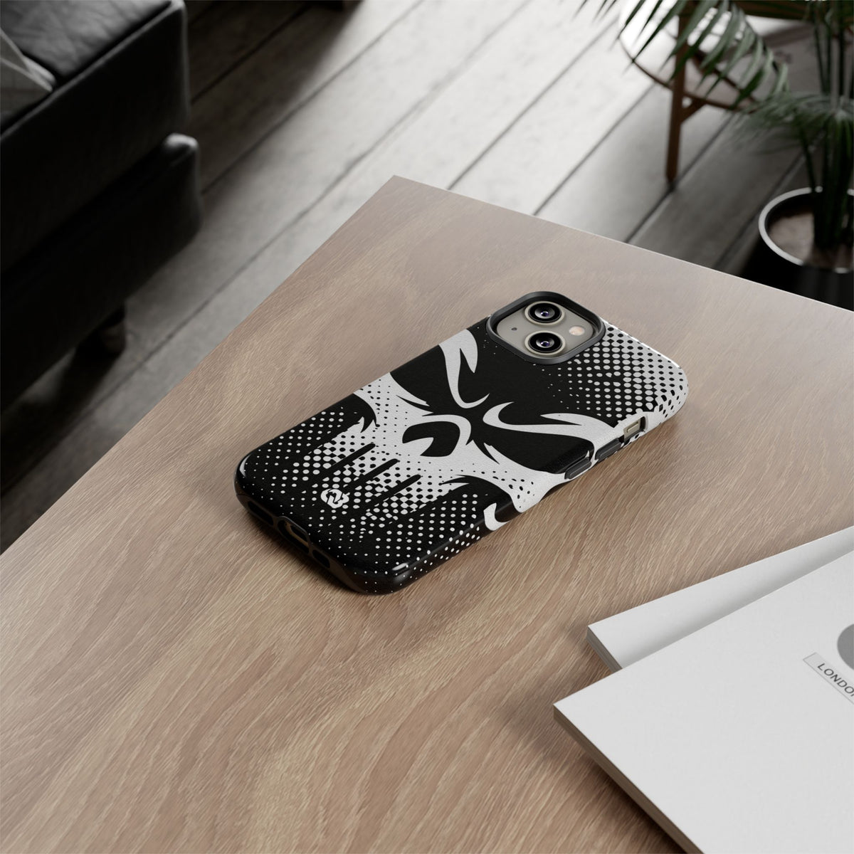 Phantom Halftone · Tough Phone Case for iPhone · Black