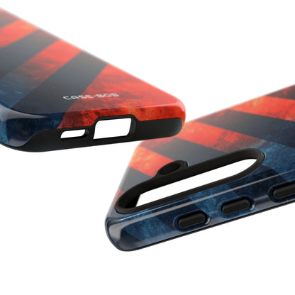 Diagonale Streifen Blaze Samsung S24 Case - Tough