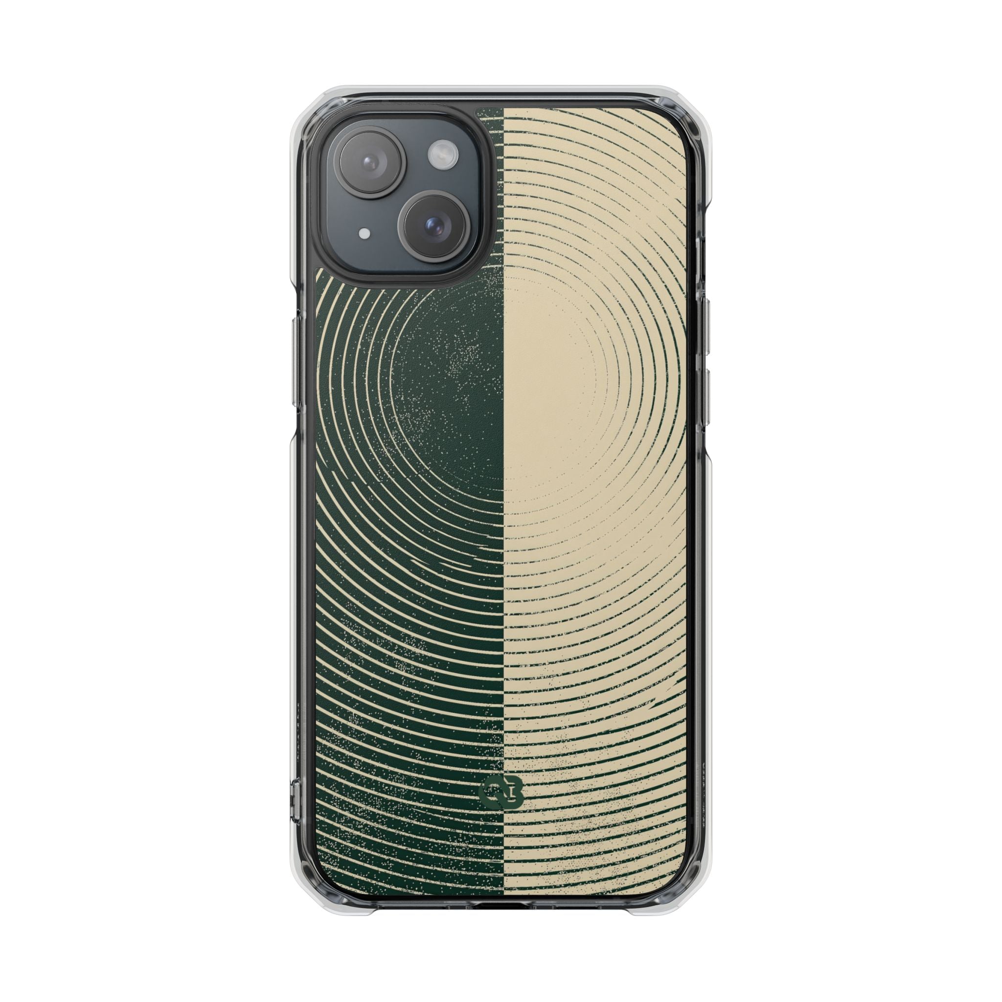 Green Impact MagSafe Phone Case for iPhone - Evergreen Split Grain