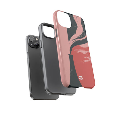 Pink Tough Phone Case for iPhone - Cinder Rose Plume