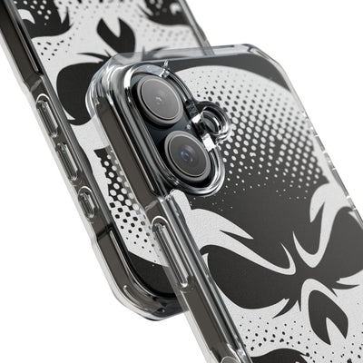 Phantom Halftone · Clear Impact Magnetic Phone Case for iPhone ·  Black