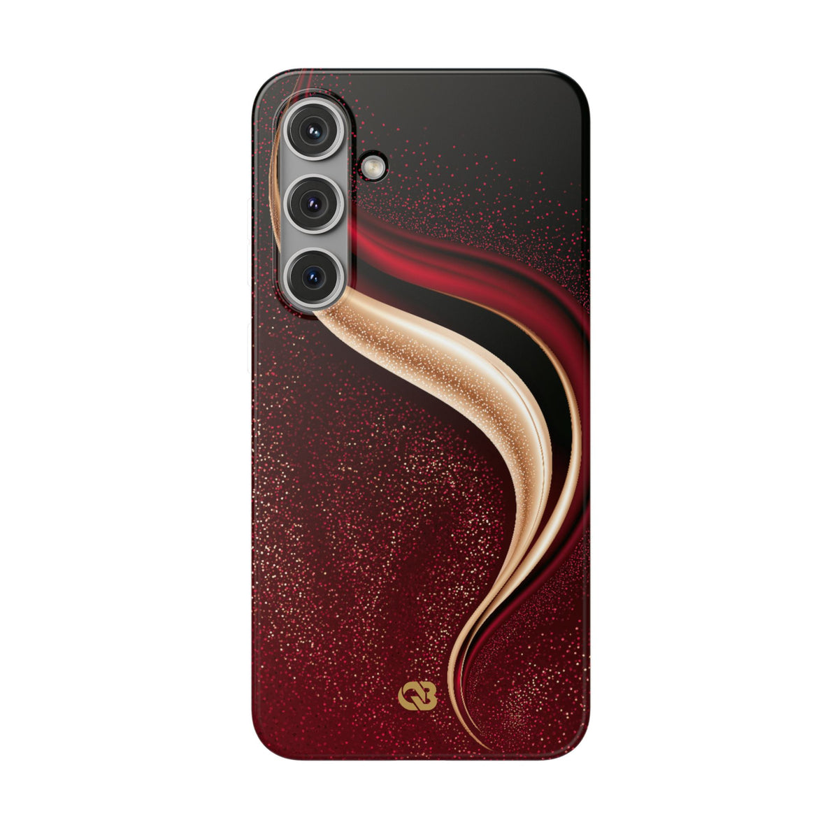 Gilded Crimson Flow · Lite Phone Case for Samsung · Red