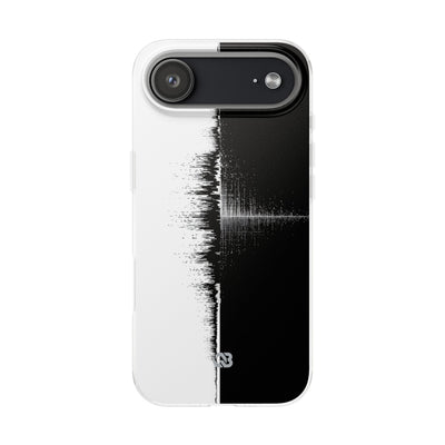 Black Lite Phone Case for iPhone - Static Signal Split