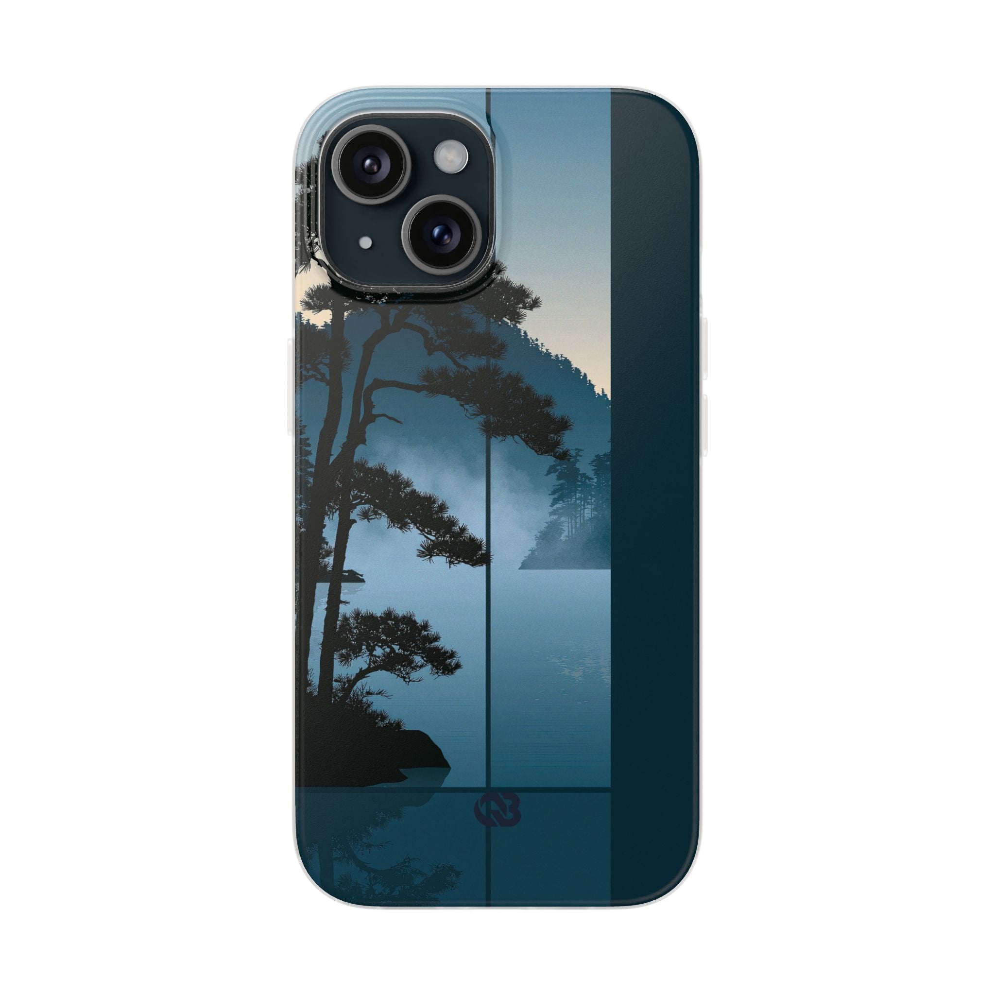 Blue Lite Phone Case for iPhone - Kyoto Mist Pine