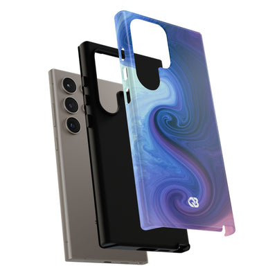 Azure Fluid Swirl · Tough Phone Case for Samsung · Blue