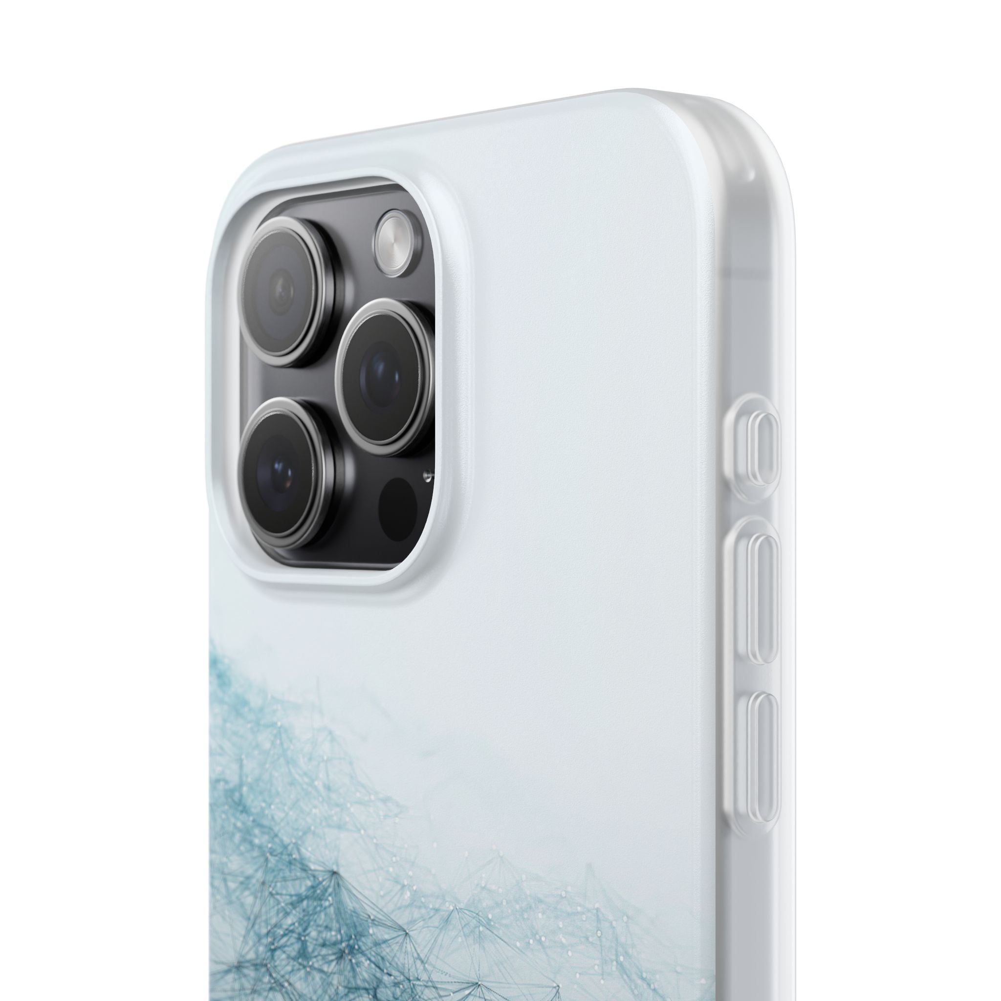Teal Lite Phone Case for iPhone - Cyan Vector Lattice