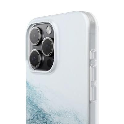 Teal Lite Phone Case for iPhone - Cyan Vector Lattice