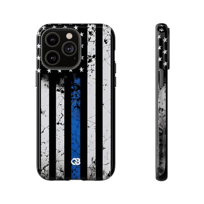 Gritty Cobalt Flag · Tough Phone Case for iPhone