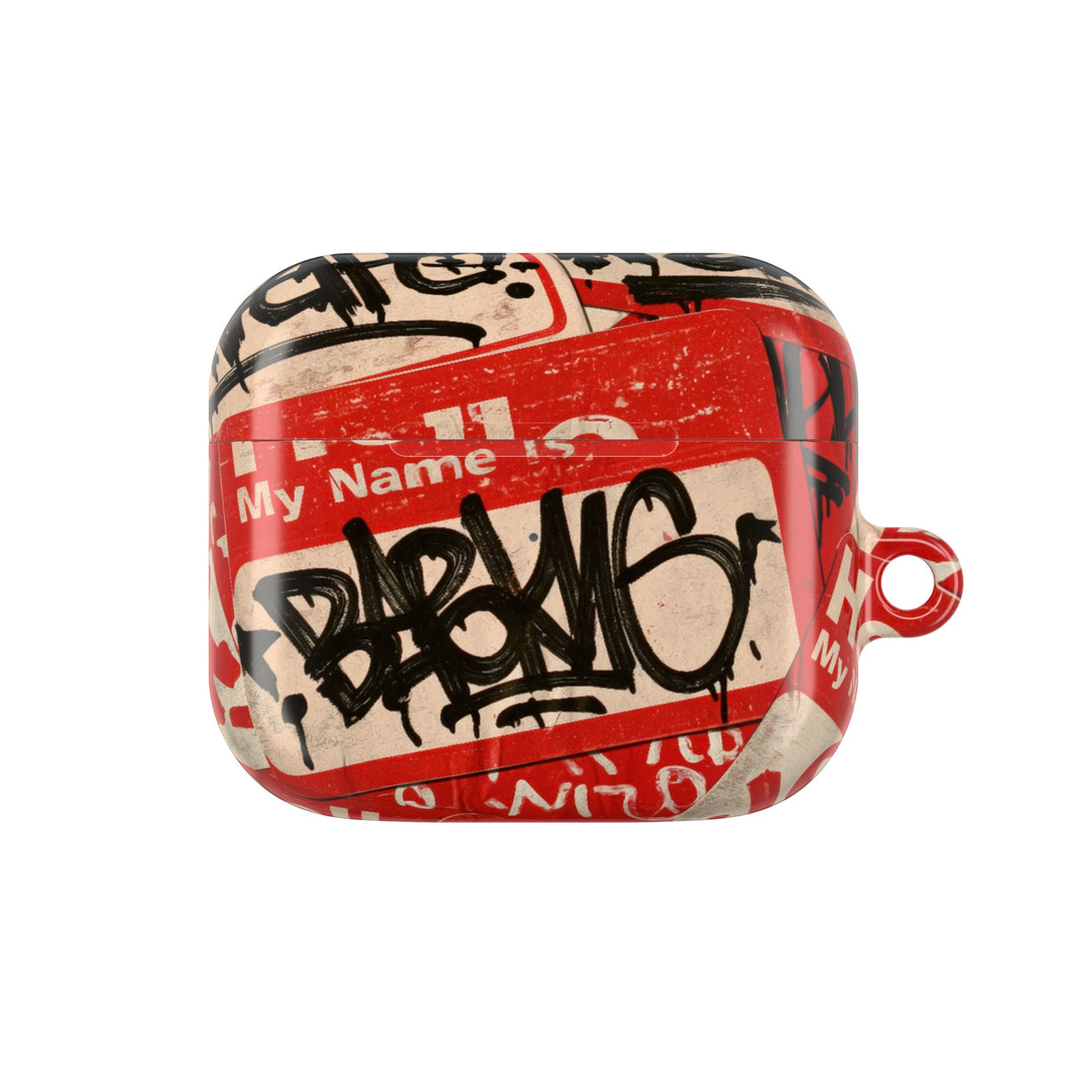 Slap Tag Collage · Hard Case for AirPods & AirPods Pro · Red