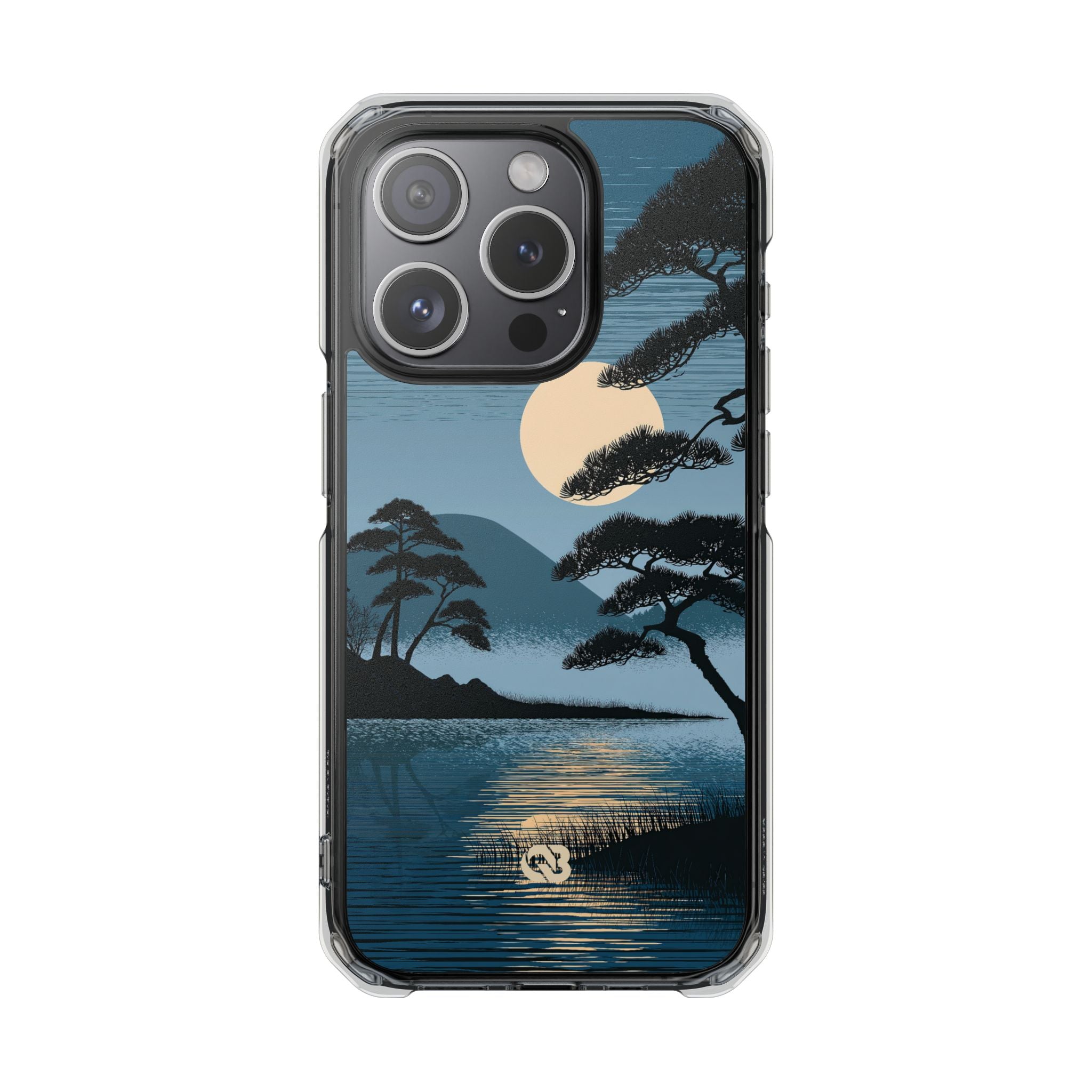 Blue Impact MagSafe Phone Case for iPhone - Midnight Kyoto Pine