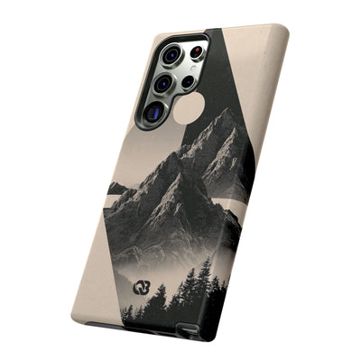 Beige Tough Phone Case for Samsung - Obsidian Summit Parchment