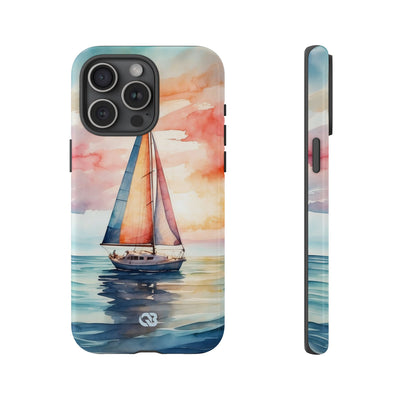 Crimson Horizon Sail · Tough Hoesje voor iPhone
