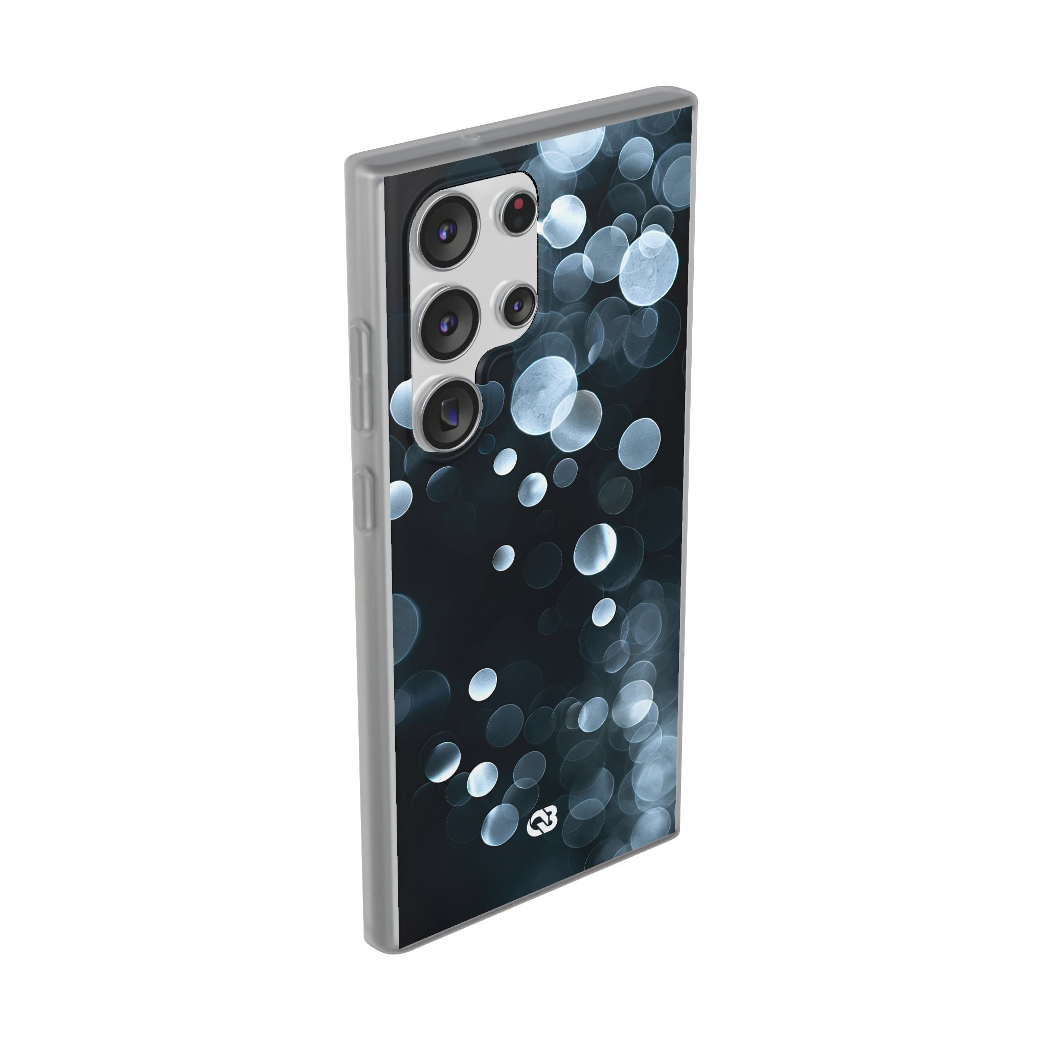 Black Lite Phone Case for Samsung - Silver Orbit Glow