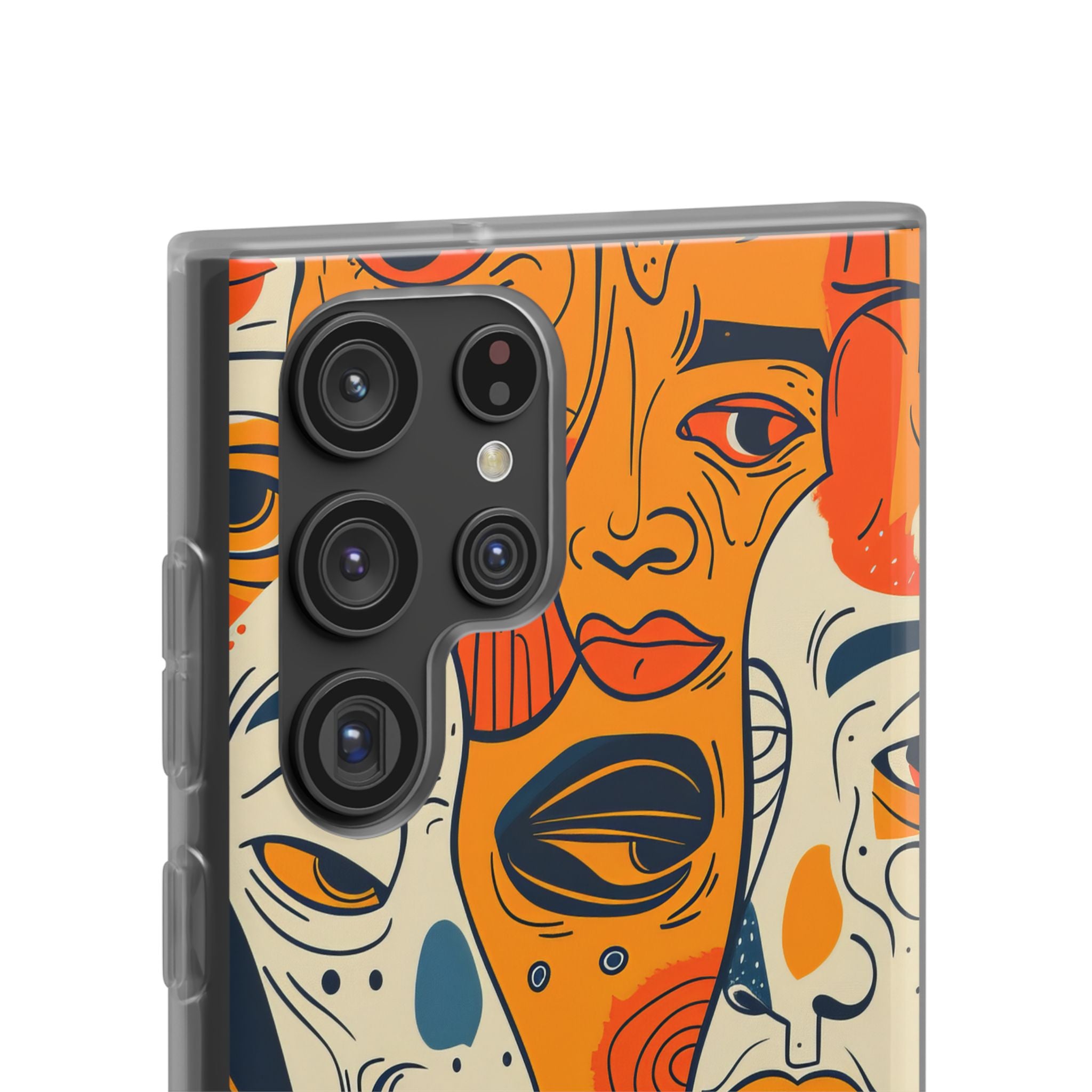 Tangled Faces Sunset Samsung S22 Ultra Case - Soft