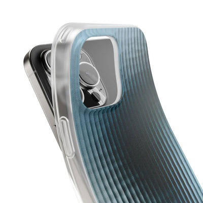 Blue Lite Phone Case for iPhone - Glacial Reeded Glass