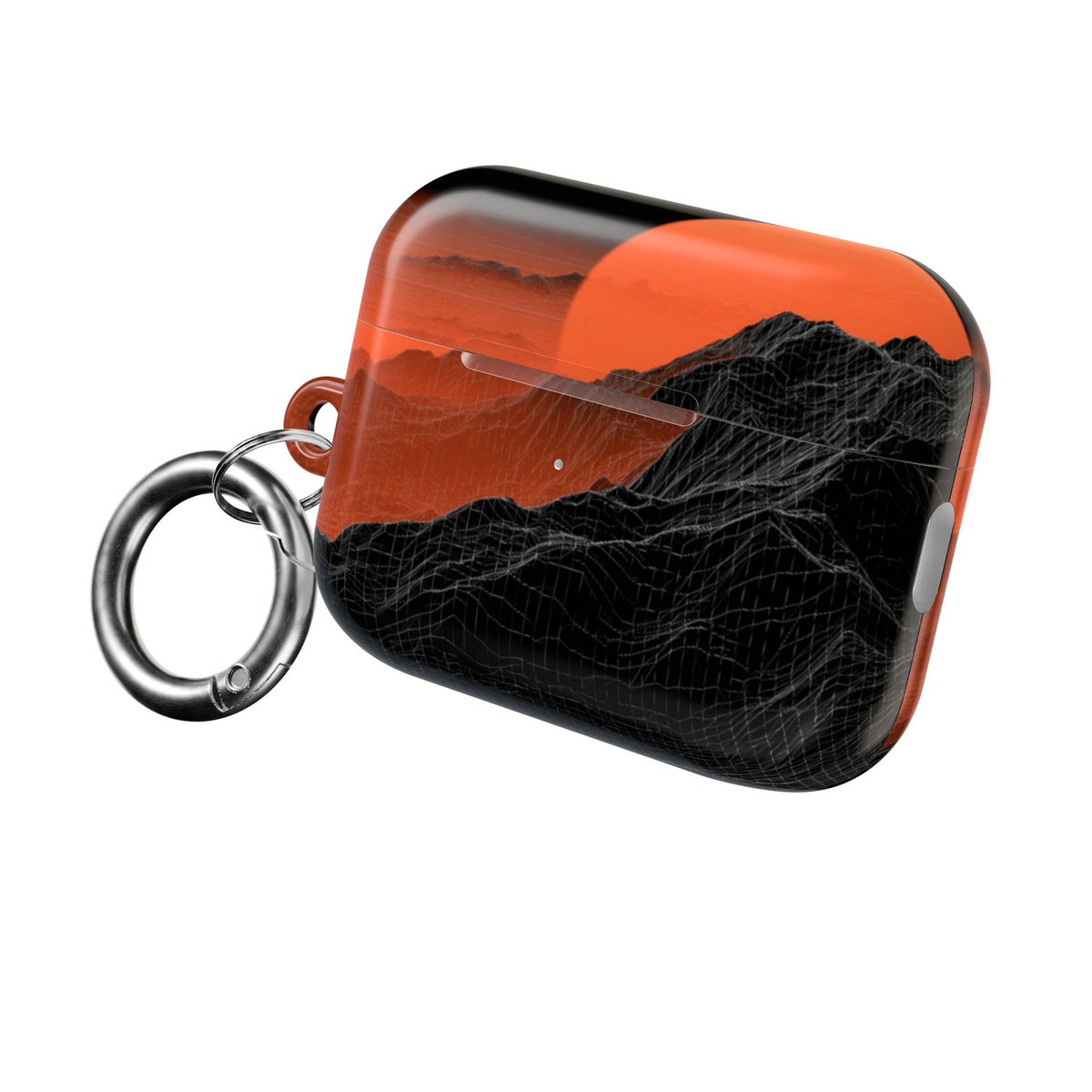 Solar Ridge Mesh · Hard Case for AirPods & AirPods Pro · Black