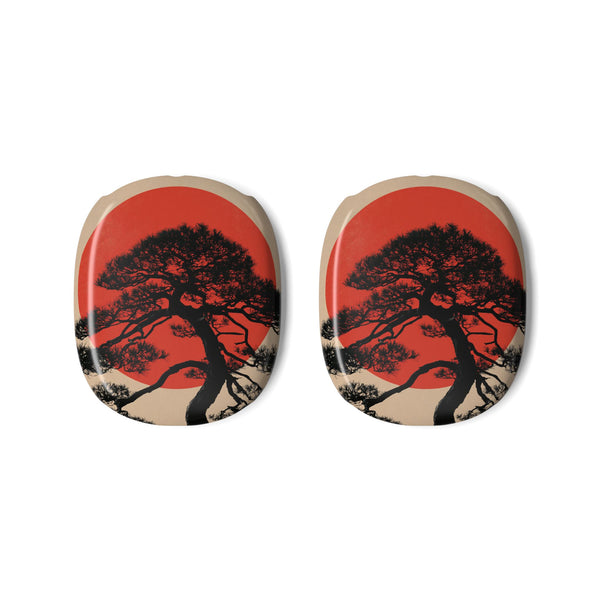 Crimson Pine Solitude · Hard Case for AirPods Max · Beige